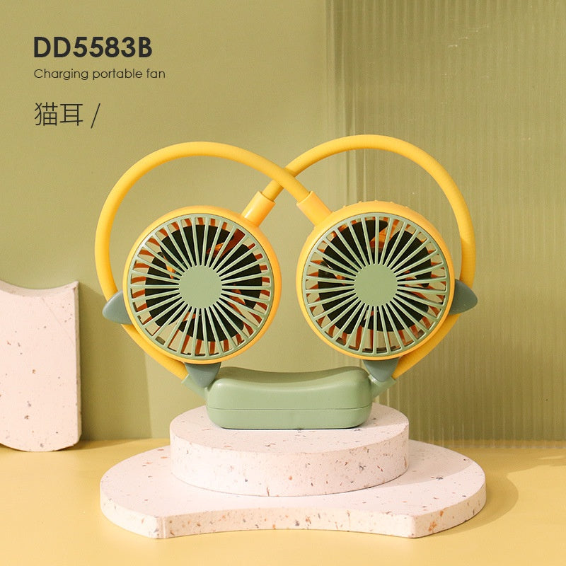 READY STOCK‼️ Portable Neck Fan | USB Rechargeable | Bladeless Hands-Free Mini Personal Cooling Fan 便携式挂脖风扇