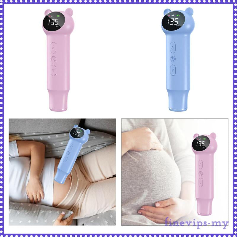 READY STOCK!!!  Intelligent Noise Reduction Fluctuation Portable Reminder Baby Monitor Fetal Heartbeat for Baby