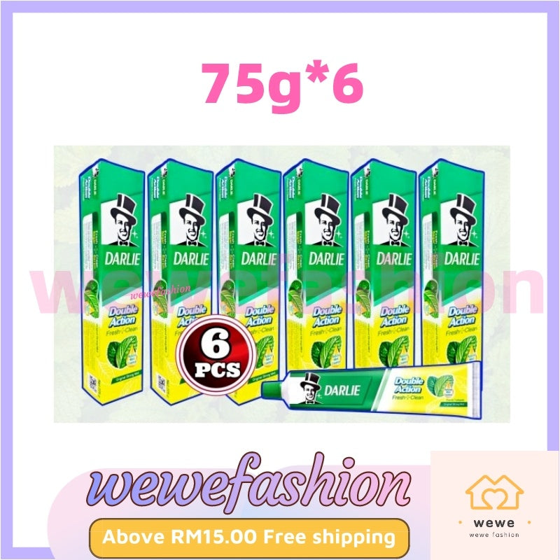 Darlie Toothpaste Value Pack 2in1 ( 225g X 2pcs ) 100% Original Genuine Darlie Product Ubat Gigi Darlie 黑人牙膏