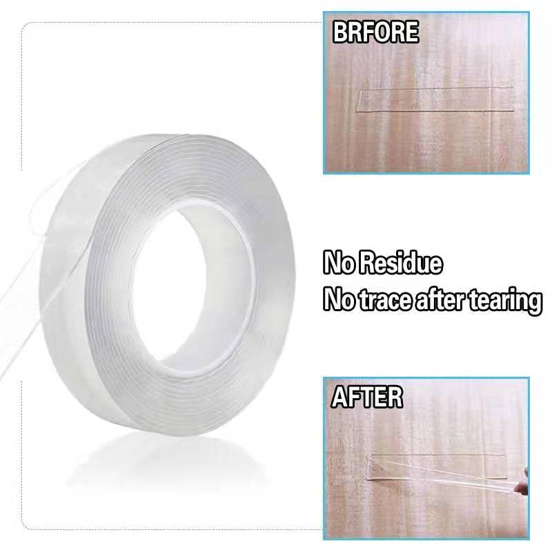 READY STOCK!!! Multifunctional Strongly Sticky Double-Sided Adhesive Nano Tape |  Washable Removable Tapes 多功能强力双面粘胶纳米胶带