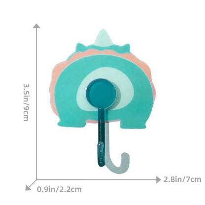 READY STOCK!!!Cartoon Strong Load-Bearing Hook Bathroom Seamless Sticky Hook Punch-Free Suction Cup Hook