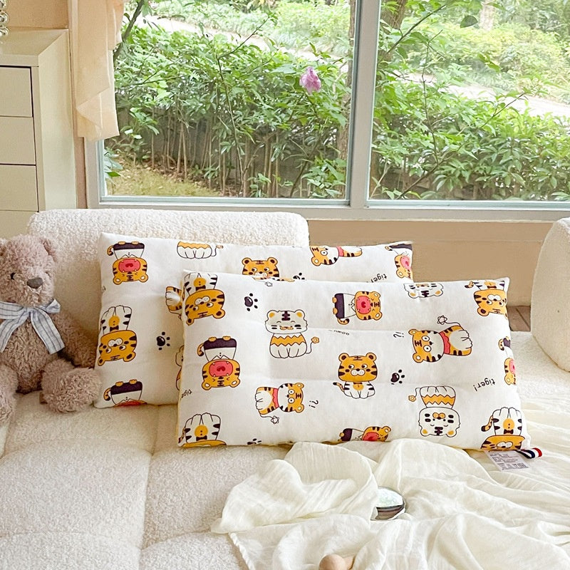 Ready Stock Washable Baby Pillow Children's Cotton  Pea Fleece Quick Dry Soothing Sleep Aid Pillowchildren 纯棉儿童枕头