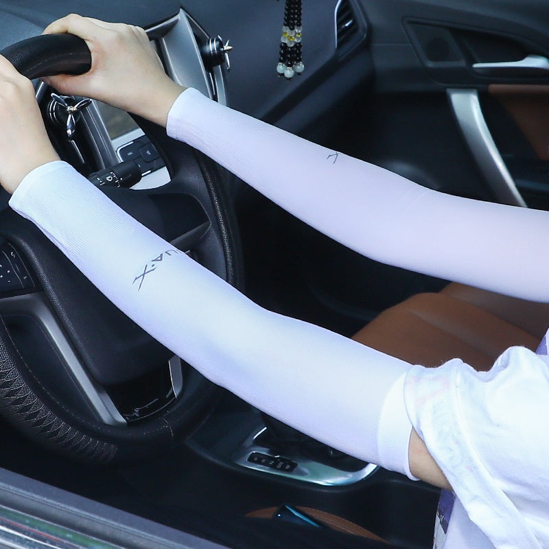 READY STOCK‼️ UV Protection Cycling Arm Sleeve Ice Silk Sunblock Sarung Tangan Panjang Lengan Outdoor Sports  防曬手套 袖套 冰袖