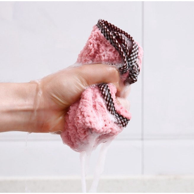 READY STOCK!!!Kitchen Towels Dishcloths Non-stick Oil Cleaning Household Glass Window Table Cleaning Towel Kain Cuci