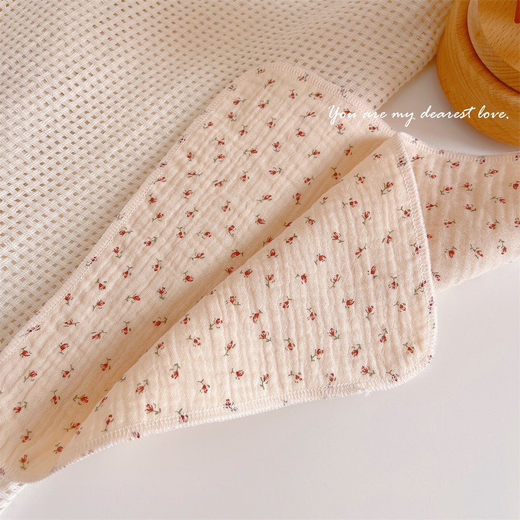 READY STOCK! Baby Muslin Cotton Washcloths | Soft Multi-Layer Face Towel | Baby Feeding Bibs | Multi-Style 婴儿棉纱洗脸巾 |