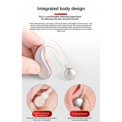 READY STOCK!!! Hearing Aid Rechargeable Behind-the-ear Amplified Earphone Sound Amplifier For The Elderly flower