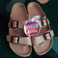 READY STOCK!!!RED APPLE Double Strip BG2562 Beige SHOES 泰国防水防滑双带拖鞋 Original Thailand