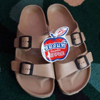READY STOCK!!!RED APPLE Double Strip BG2562 Beige SHOES 泰国防水防滑双带拖鞋 Original Thailand