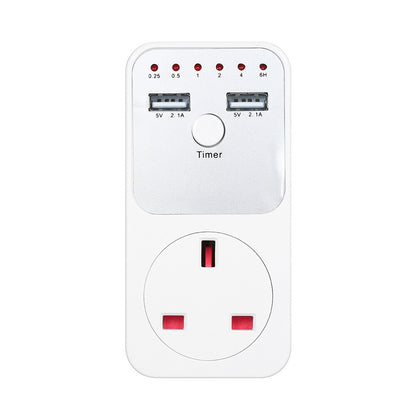 READY STOCK‼️ Countdown Timer Socket Plug-in Switch Pengawal Masa Suis Automatik Untuk Peralatan Elektrik 插座式倒计时定时器