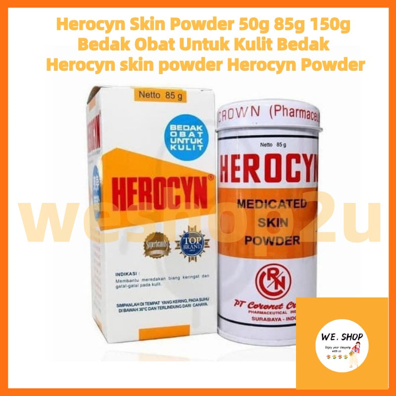 Ready stock!!!Herocyn Medicated Skin Powder 50g 85g 150g Bedak Obat Untuk Kulit Bedak Herocyn medical skin powder
