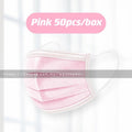 READY STOCK!!!Colourful【50PC】Adult 3-Ply Disposable Face Mask / Topeng Penutup Mulut Pelitup Muka Dewasa / 成人三层口罩
