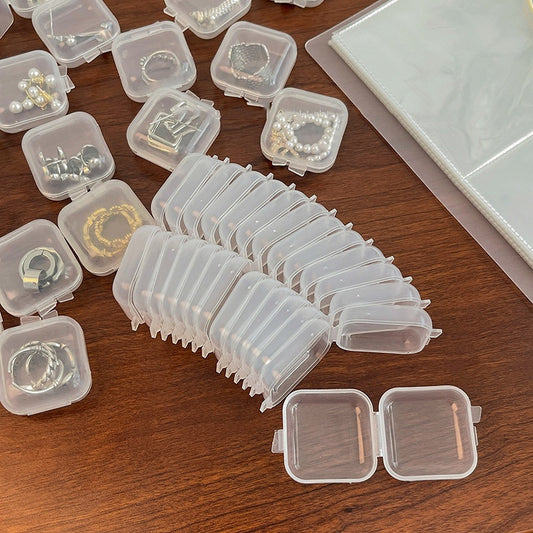 READY STOCK!!!Portable Mini Pill Box Organizer Transparent Storage Tablet Jewellery Accessories Plastic Case 1pcs