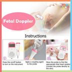 READY STOCK‼️ Baby Fetal Doppler Heart Rate Monitor Ultrasound Detector LCD Display Alat Denyut Jantung Bayi