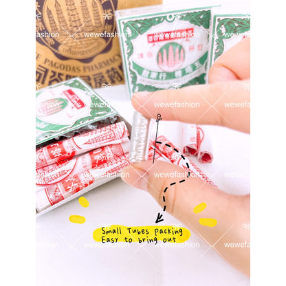 READY STOCK!!!YA-HOM FIVE PAGODAS Powder Five Pagodas Medicated Powder 25g /0.8g/3g 五塔标行军散