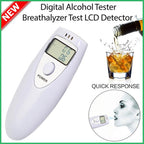 Ready Stock!!! Breathalyzer Digital Alcohol Tester Accuracy with LCD Display Screen Portable Breath Alcohol Tester