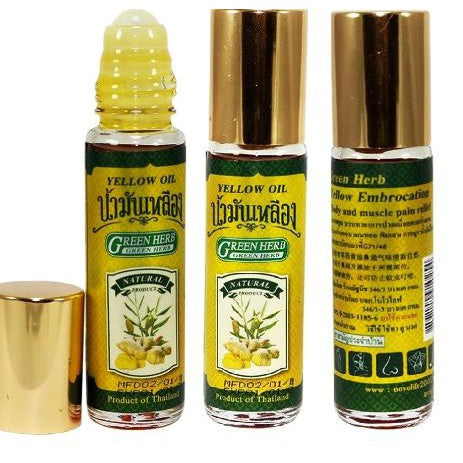 YELLOW OIL GREEN HERB OIL 8cc