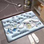 READY STOCK!!!Flowers Strawberry Bear 3D Floor Mat Bath Carpet 40*60cm Anti-slip Quick-drying Pad Kitchen Bathroom Mat