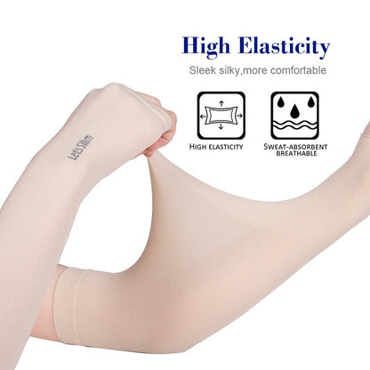READY STOCK‼️ UV Protection Cycling Arm Sleeve Ice Silk Sunblock Sarung Tangan Panjang Lengan Outdoor Sports  防曬手套 袖套 冰袖