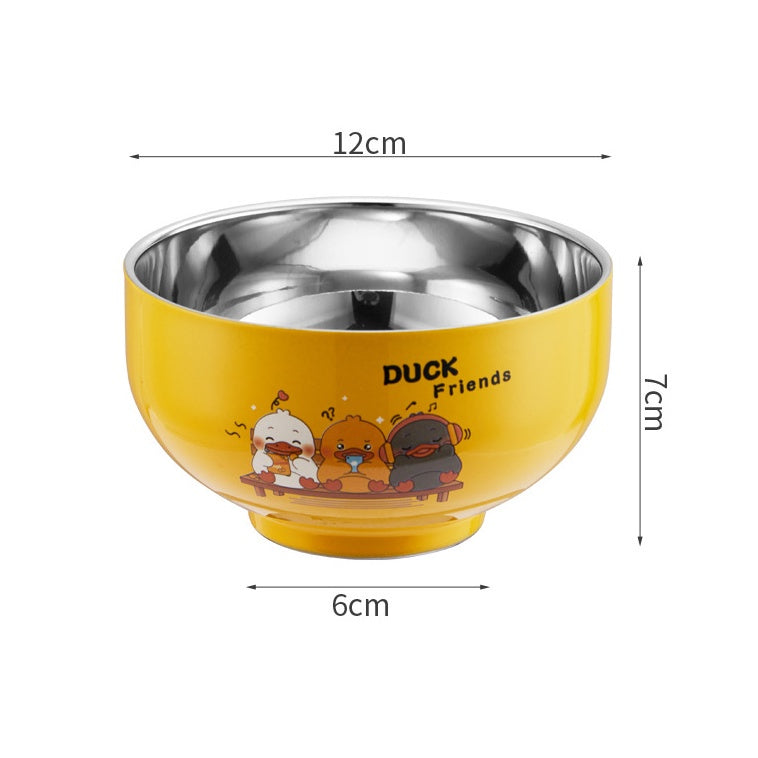 READY STOCK!!!304 Stainless Steel Cartoon Cutie Family Child Bowl  304不锈钢碗家庭碗