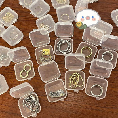 READY STOCK!!!Portable Mini Pill Box Organizer Transparent Storage Tablet Jewellery Accessories Plastic Case 1pcs