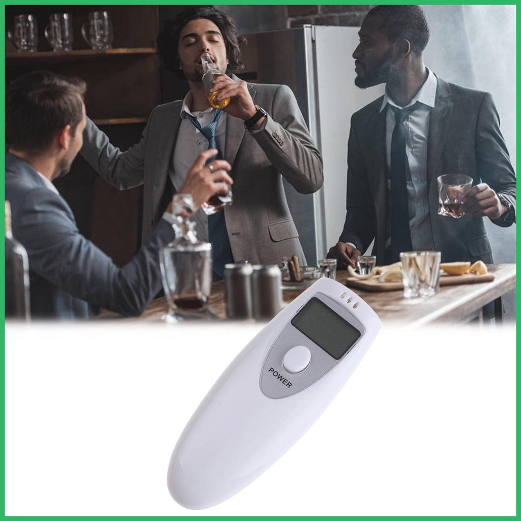 Ready Stock!!! Breathalyzer Digital Alcohol Tester Accuracy with LCD Display Screen Portable Breath Alcohol Tester