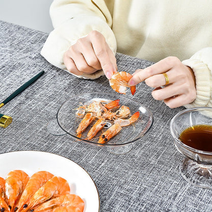 READY STOCK!!! Table Garbage Spit Bone Dish Dry Fruit Dish Snack Dish Pan Plate Dessert Dinner Plate Tableware