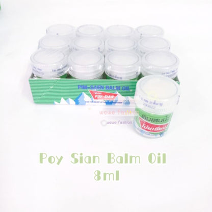 READY STOCK!!!POY SIAN PIM-SAEN BALM OIL ROLLER STICK INHALER 八仙薄荷油滚珠 Original Thialand