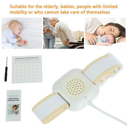 READY STOCK!!! Bedwetting Alarm Children Bedwetting Monitor Arm Wear Moisture Sensor Bed Wetting Alarm Sound Light