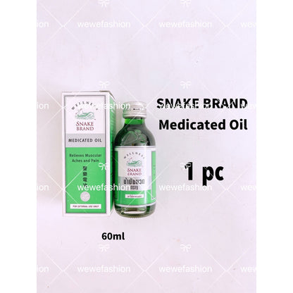 READY STOCK!!!Snake Brand Medicated Oil Original THAILAND 60ml