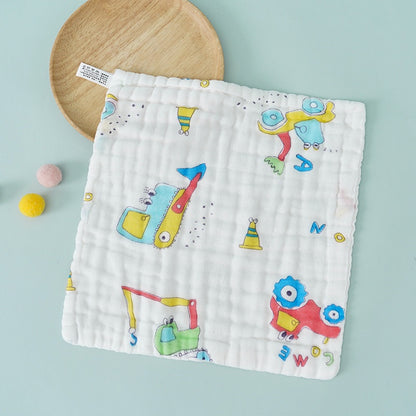 READY STOCK!!!! 6 Layers Baby Handkerchief Infant Towel Newborn Face Bath Towel Cotton Bib Bayi Sapu tangan