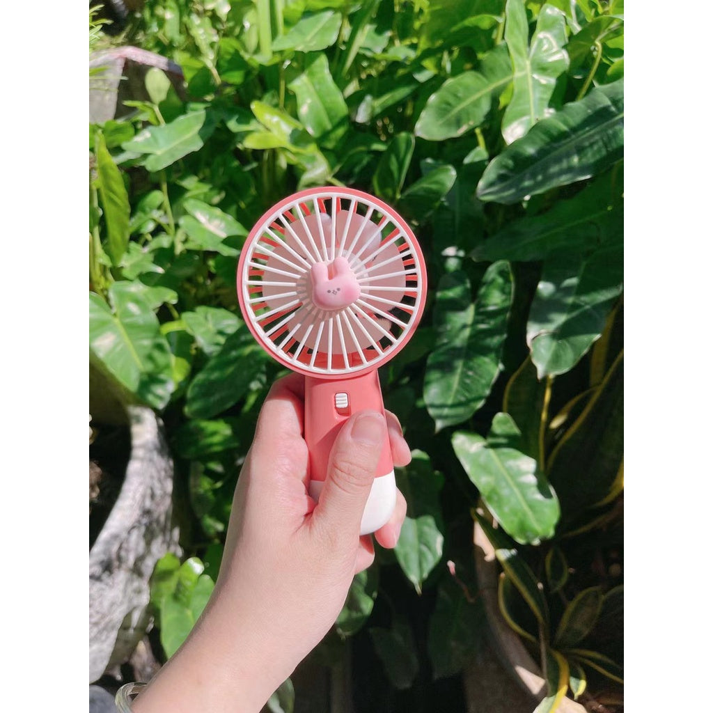 READY STOCK‼️ Mini Portable Clip Fan | USB Rechargeable | Cute Cartoon Desk & Handheld Fan 迷你便携式风扇