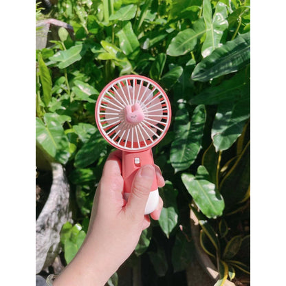 READY STOCK‼️ Mini Portable Clip Fan | USB Rechargeable | Cute Cartoon Desk & Handheld Fan 迷你便携式风扇