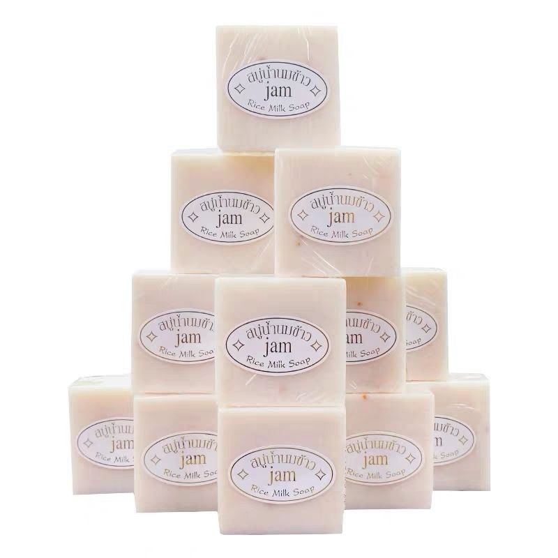 READY STOCKS!!SABUN 65G HALAL JAM RICE MILK SOAP NATURAL GLUTA+COLLAGEN JAM SABUN Original THAILAND 泰国米皂