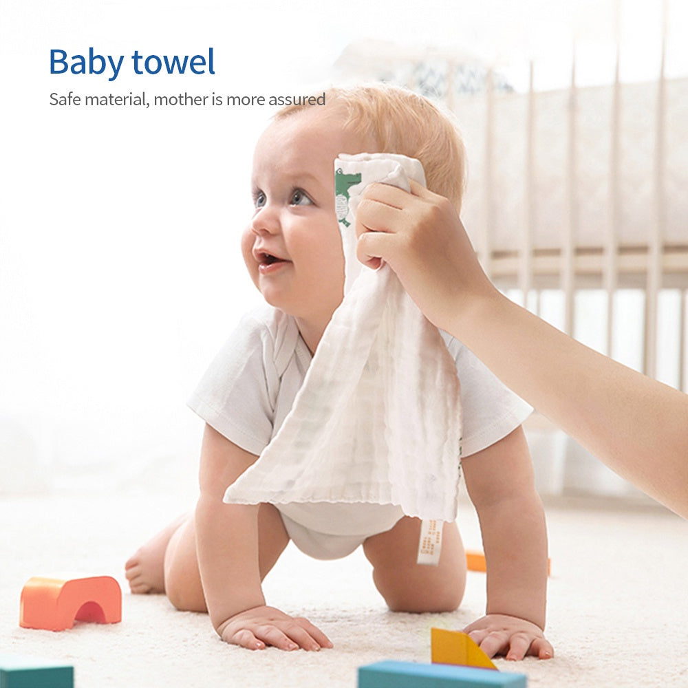 READY STOCK!!!! 6 Layers Baby Handkerchief Infant Towel Newborn Face Bath Towel Cotton Bib Bayi Sapu tangan