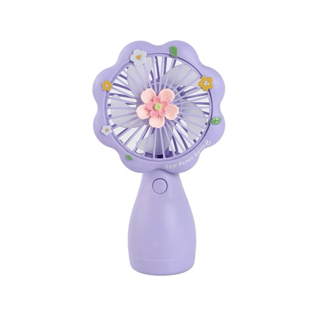 READY STOCK‼️ Mini Portable Clip Fan | USB Rechargeable | Cute Cartoon Desk & Handheld Fan 迷你便携式风扇