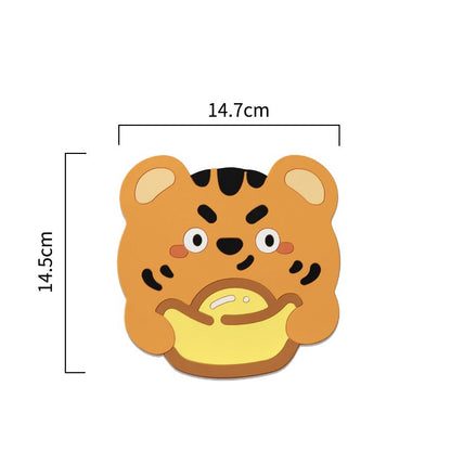 READY STOCK!!!Silicone Heat Insulation Pad Cartoon Cup Mat Anti-scalding Anti-skid Coaster Milk Coffee Cup Mats隔热垫