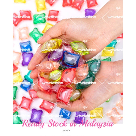 READY STOCK!!!Laundry Gel Beads Magic Washing Cleaner Lasting Liquid Condensate Bead  Lasting Fragrance Perfume【1pc】