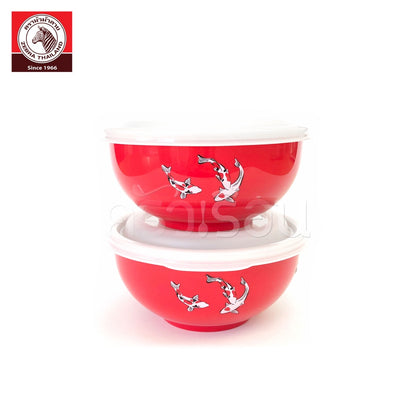 READY STOCK!!!100% Zebra Thailand Lunch Box / Children 's Lunch Box / Lunch Bowl / Stainless Steel Color Bowl