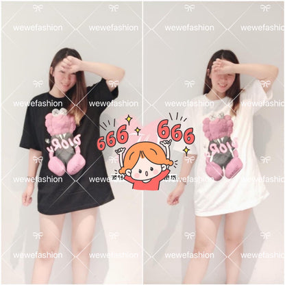 READY STOCK!!!Summer Blouse Clothing Short-sleeved baju T-shirt / Tees Loose Student Casual Shirt Oversize Mickey Minnie