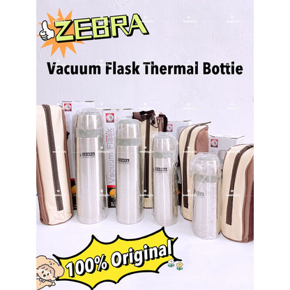 READY STOCK!!!ZEBRA SUS304 Stainless Steel Vacuum Flask Thermal Bottle 350ml/450ml/800ml/1L