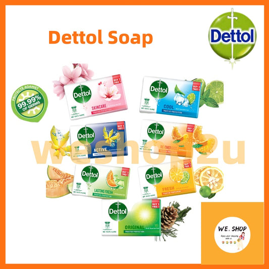 READY STOCK!!!Dettol Original Antibacterial Active Germ Protection Bar Soap 100G X 3PCS #Dettol#Sabun #Antibacterial