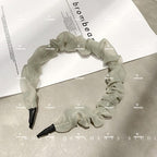 READY STOCK!!!Fashion Korean Hair Bands, Lace Soft Color Pattern Plaid Headband, Ladies Hair Accessories Gifts