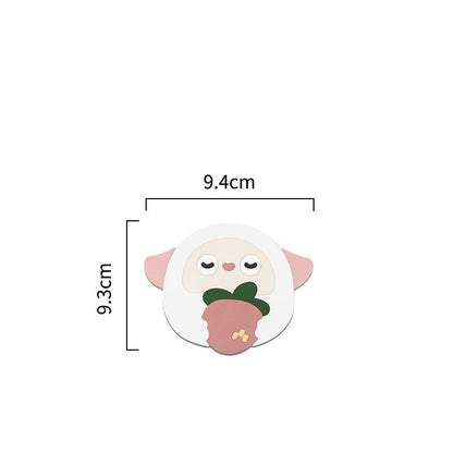 READY STOCK!!!Silicone Heat Insulation Pad Cartoon Cup Mat Anti-scalding Anti-skid Coaster Milk Coffee Cup Mats隔热垫