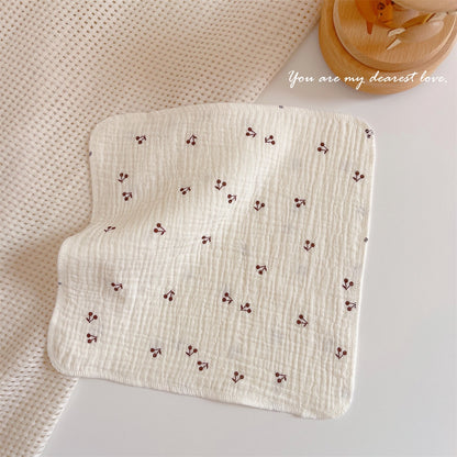 READY STOCK! Baby Muslin Cotton Washcloths | Soft Multi-Layer Face Towel | Baby Feeding Bibs | Multi-Style 婴儿棉纱洗脸巾 |