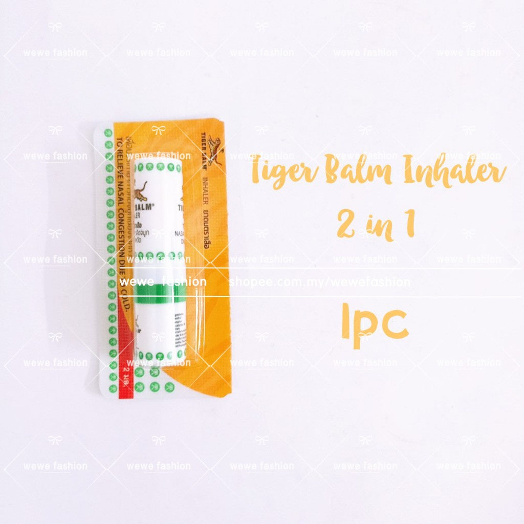 READY STOCK!!!Tiger Balm Inhaler Oil [2 in 1] Original Thailand 虎标2合一鼻筒