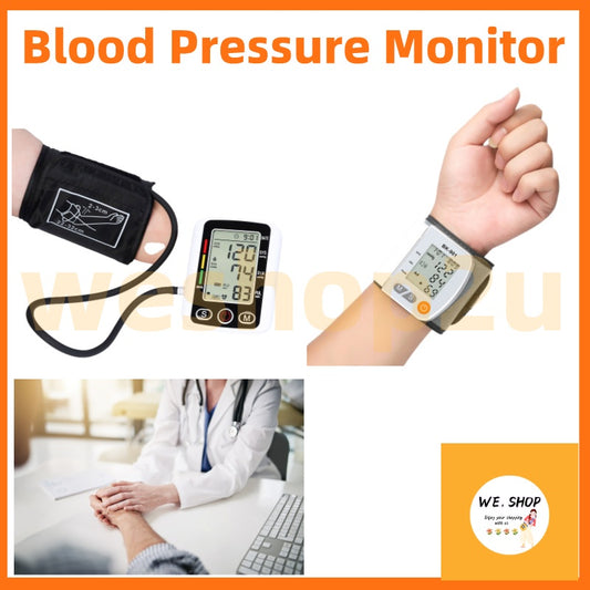 Blood Pressure Monitor Automatic Voice Function Digital LCD Arm BP Cuff Measuring Tekanan Darah Sphygmomanometer