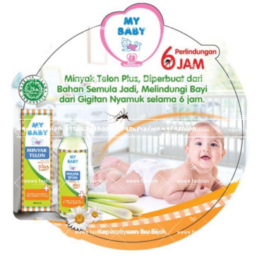 READY STOCK!!!Minyak Telon Plus My Baby Mybaby Natural Eucalyptus 60/90/150 ml