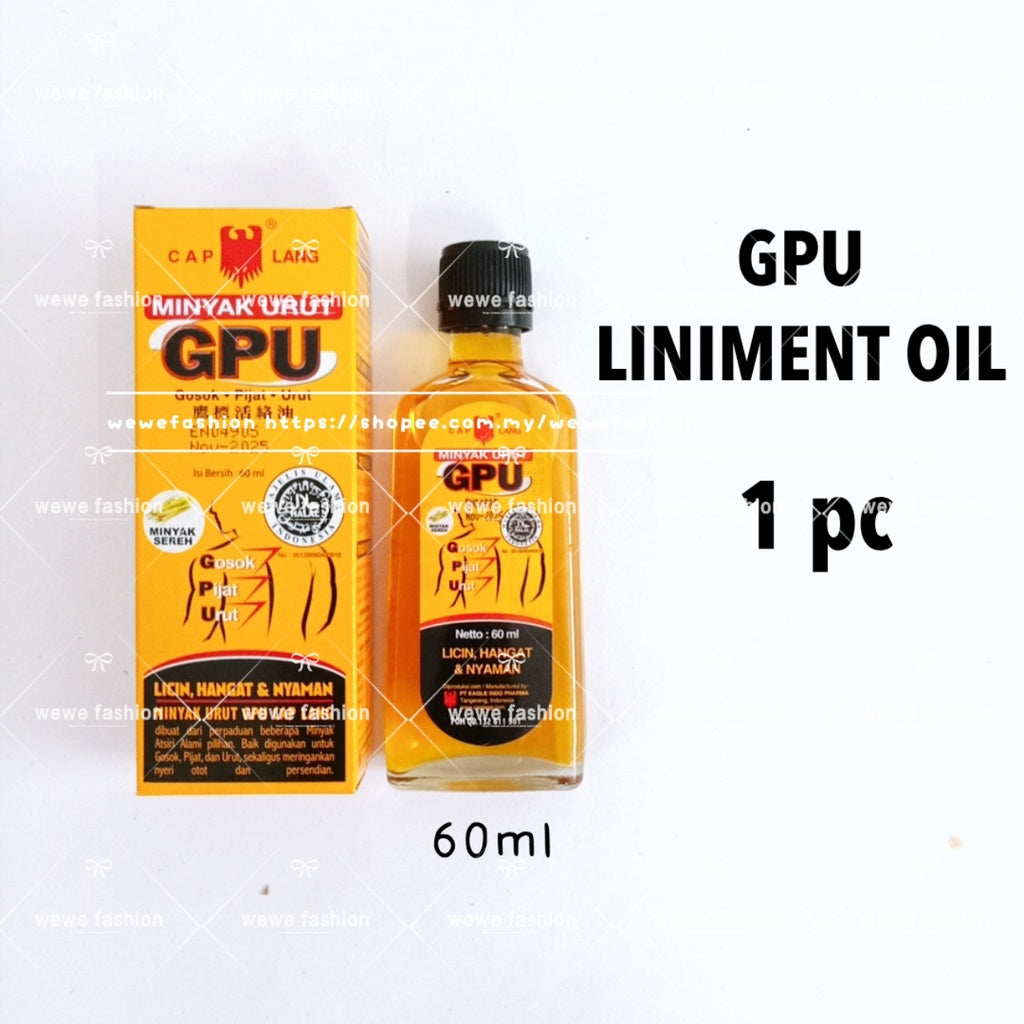READY STOCK!!!Minyak Krim Urut GPU Cap Lang MINYAK SEREH KRIM GOSOK PIJAT 30ml/60ml/60g/150g/250g