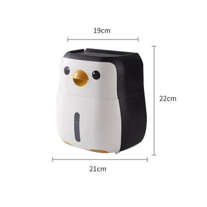 READY STOCK!!!Cutie Tissue Holder Wall-Mounted Waterproof Covered Toilet Tissue  Box Bathroom Accessories