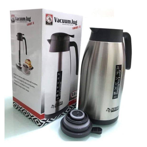 (100% Original) Zebra Thailand Stainless Steel Vacuum Jug - Smart II (1.0LT/1.5LT/2.0LT)